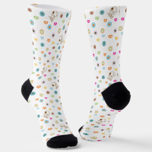 Snoopy farbenfrohe Herzmuster Socken