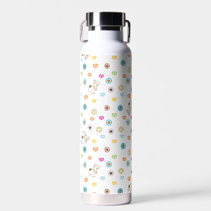 Snoopy farbenfrohe Herzmuster Trinkflasche