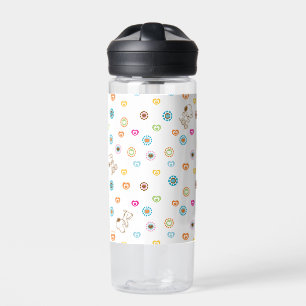 Snoopy farbenfrohe Herzmuster Trinkflasche