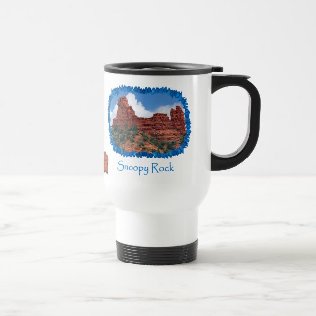 Snoopy Felsen/Bell-Felsen Sedona Reise-Tasse Reisebecher (Rechts)