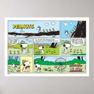 Snoopy & Friends   Go-Camping Poster