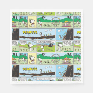 Snoopy & Friends   Go-Camping Serviette