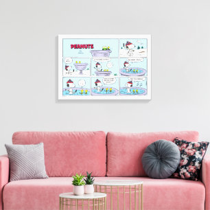 Snoopy & Friends Hockey Game Leinwanddruck