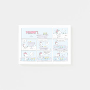Snoopy & Friends Hockey Game Post-it Klebezettel