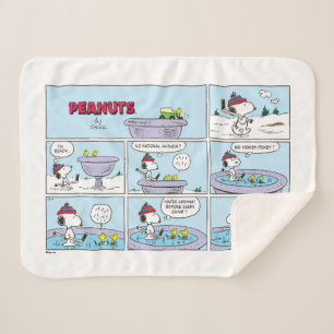 Snoopy & Friends Hockey Game Sherpadecke