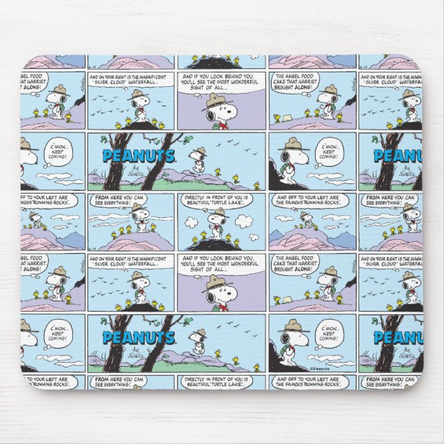Snoopy & Friends | Wandern Mousepad (Vorne)