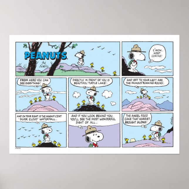 Snoopy & Friends | Wandern Poster (Vorne)