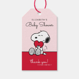 Snoopy | Geschenkanhänger für Baby Shower "Little 