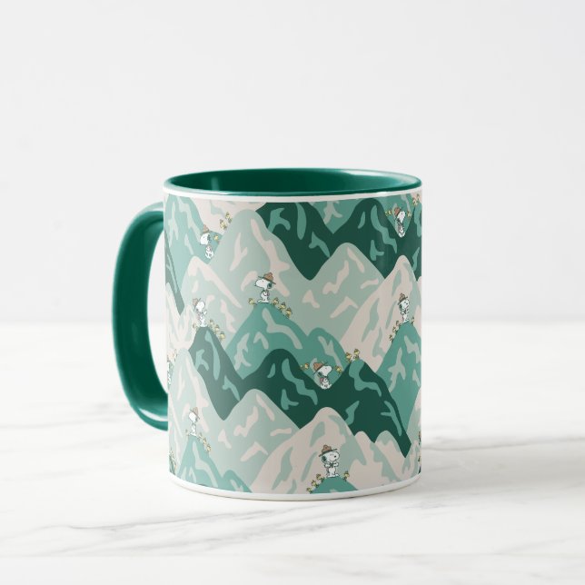 Snoopy Großes Outdoor Muster Tasse (Vorderseite Links)