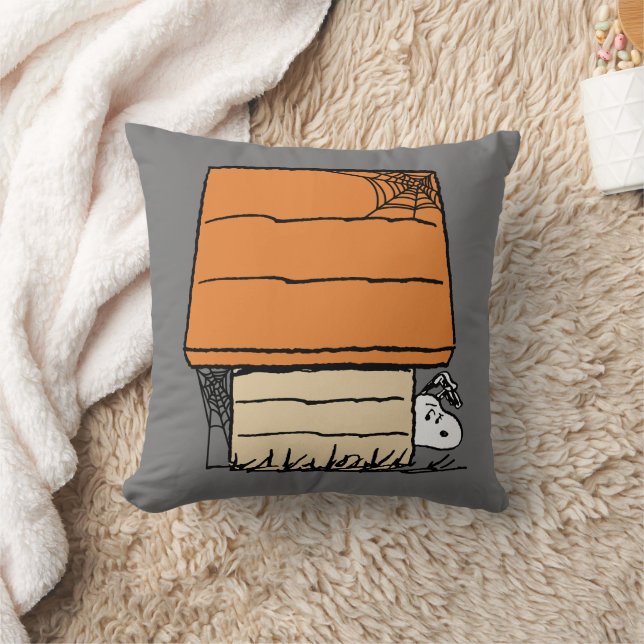 Snoopy Halloween Spider Web Doghouse Kissen (Decke)