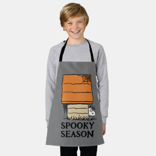 Snoopy Halloween Spider Web Doghouse Schürze