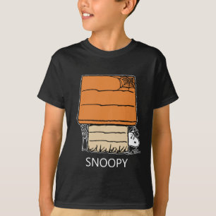 Snoopy Halloween Spider Web Doghouse T-Shirt