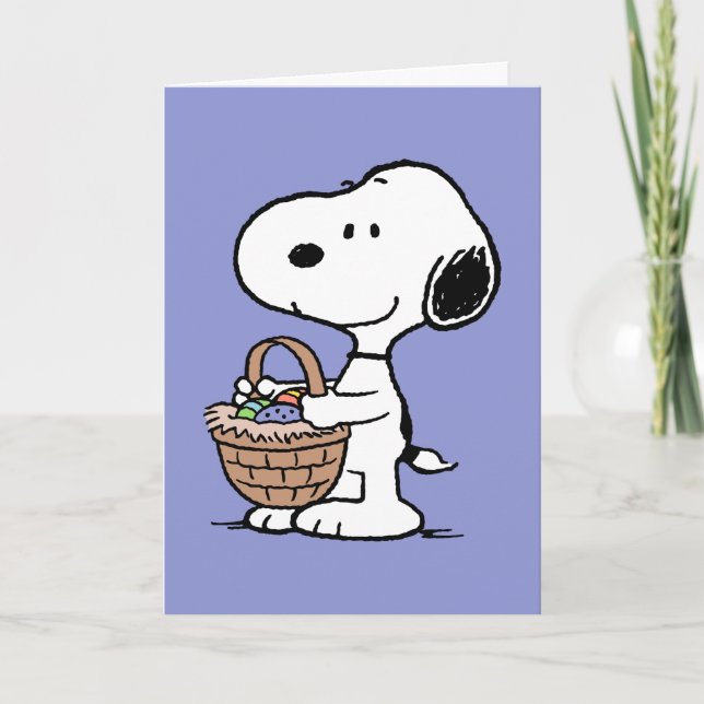 Snoopy Happy Oaster Feiertagskarte (Vorderseite)