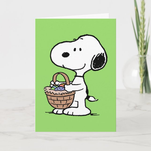 Snoopy Happy Oaster Feiertagskarte (Vorderseite)