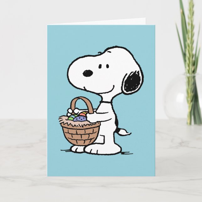 Snoopy Happy Oaster Feiertagskarte (Vorderseite)
