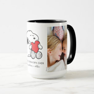 Snoopy Heart   Bester Opa je - Foto Tasse