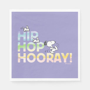 Snoopy Hip Hop Hooray Ostern Serviette