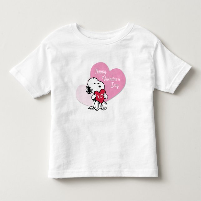 Snoopy Hugs & Kisses Kleinkind T-shirt (Vorderseite)