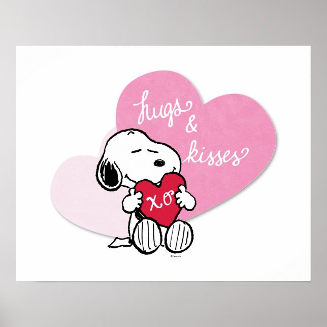 Snoopy Hugs & Kisses Poster (Vorne)