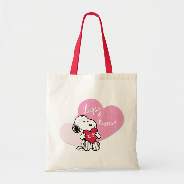 Snoopy Hugs & Kisses Tragetasche (Vorne)