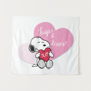 Snoopy Hugs & Kisses Wandteppich