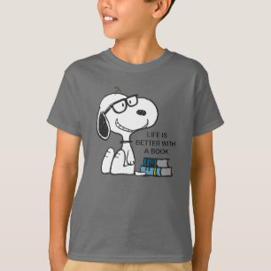 Snoopy "I Read Past My Bedtime" T-Shirt
