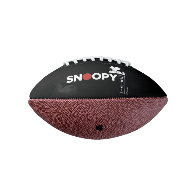 Snoopy Japanisch Typografie Grafik Football (Gedreht 270)