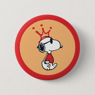 Snoopy - Joe Cool Crown Button