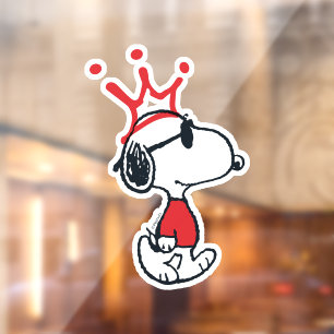 Snoopy - Joe Cool Crown Fensteraufkleber