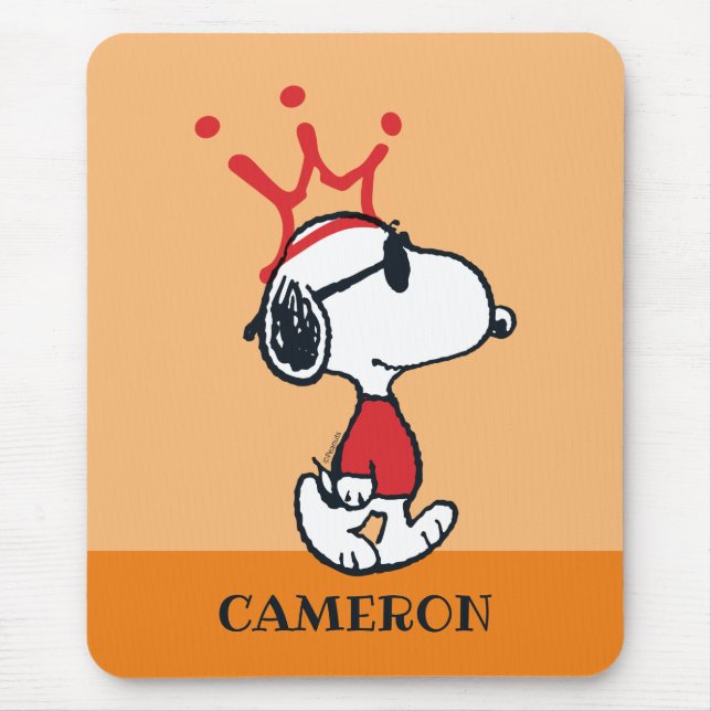 Snoopy - Joe Cool Crown Mousepad (Vorne)