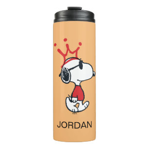 Snoopy - Joe Cool Crown Name hinzufügen Thermosbecher