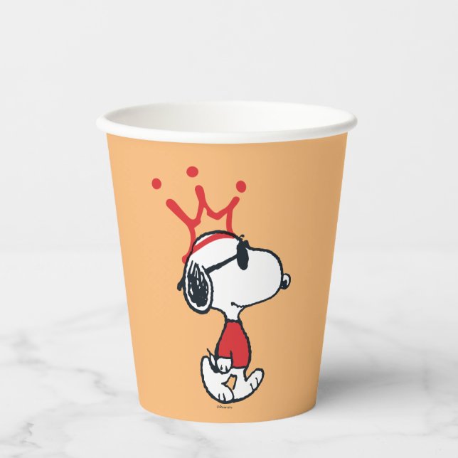 Snoopy - Joe Cool Crown Pappbecher (Vorderseite)