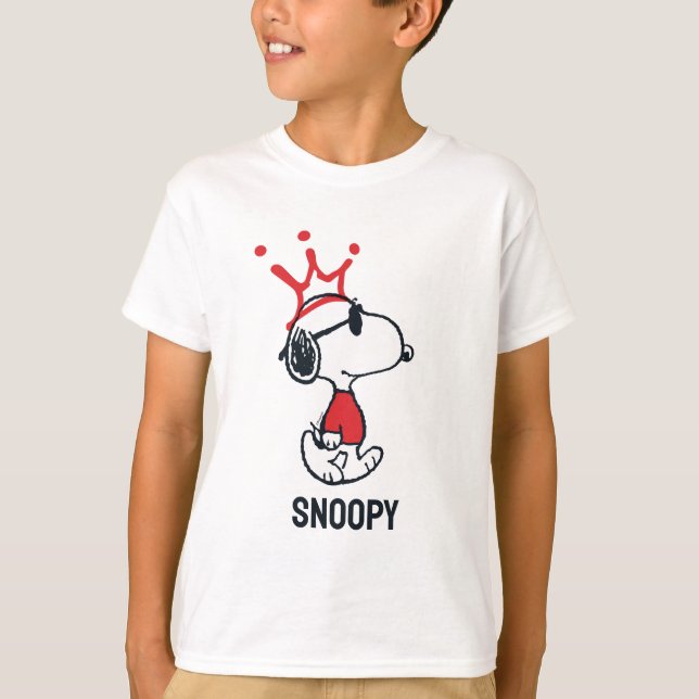 Snoopy - Joe Cool Crown T-Shirt (Vorderseite)