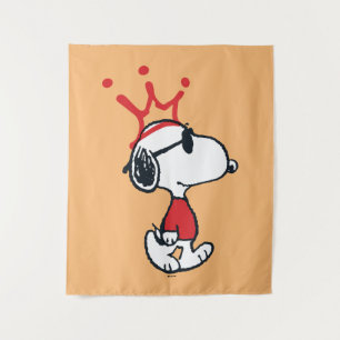 Snoopy - Joe Cool Crown Wandteppich