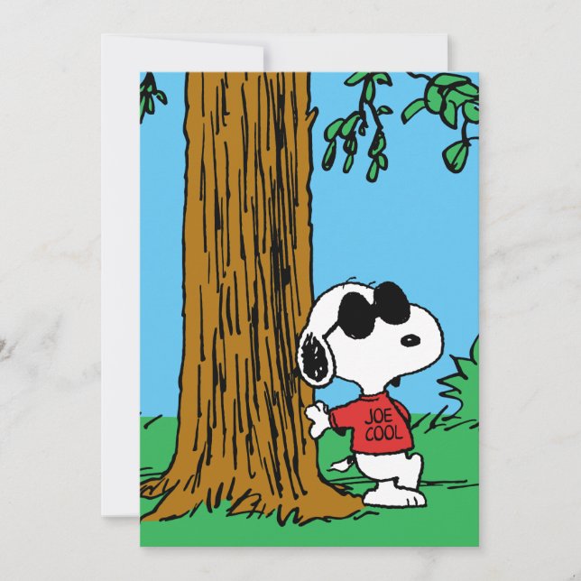 Snoopy "Joe Cool" Standing Karte (Vorderseite)