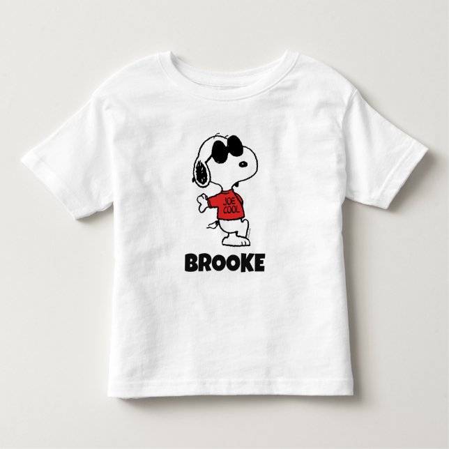 Snoopy "Joe Cool" Standing Kleinkind T-shirt (Vorderseite)