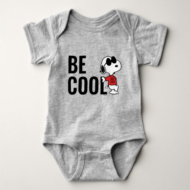 Snoopy "Joe Cool" Stehend Baby Strampler (Vorderseite)