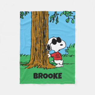 Snoopy "Joe Cool" stehend Fleecedecke