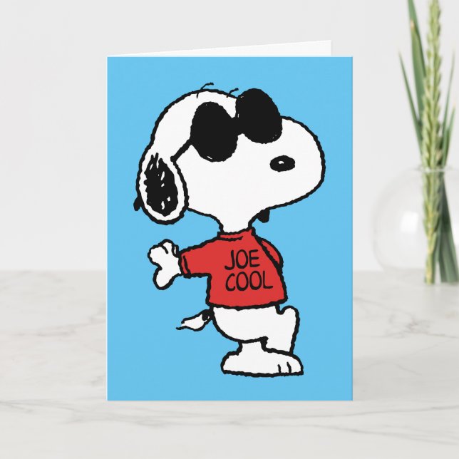 Snoopy "Joe Cool" Stehend Karte (Vorderseite)