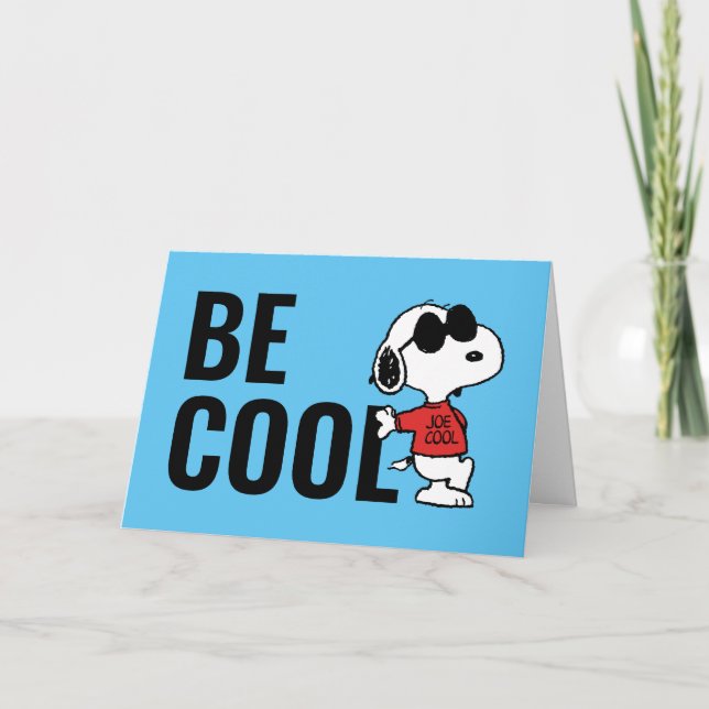 Snoopy "Joe Cool" Stehend Karte (Vorderseite)