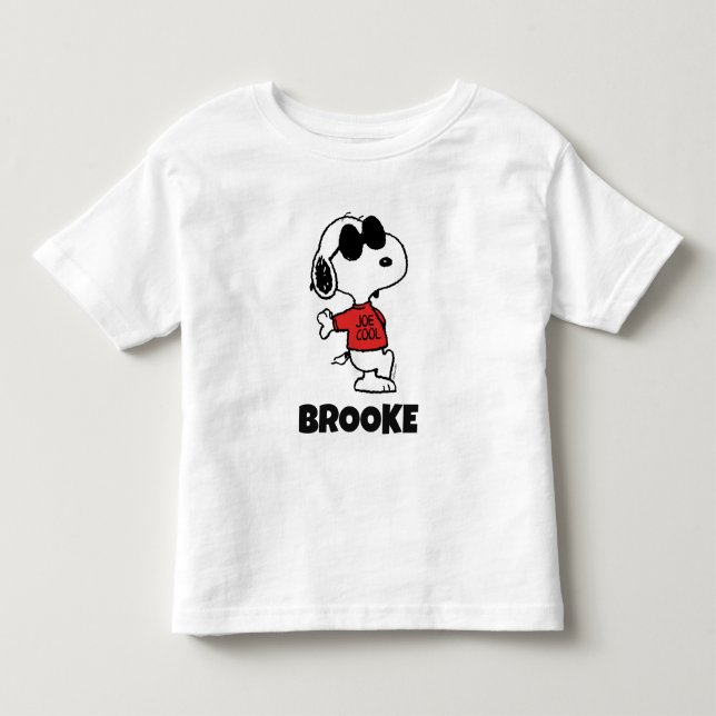 Snoopy "Joe Cool" stehend Kleinkind T-shirt (Vorderseite)