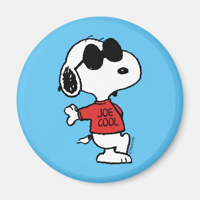 Snoopy "Joe Cool" Stehend Magnet (Vorne)