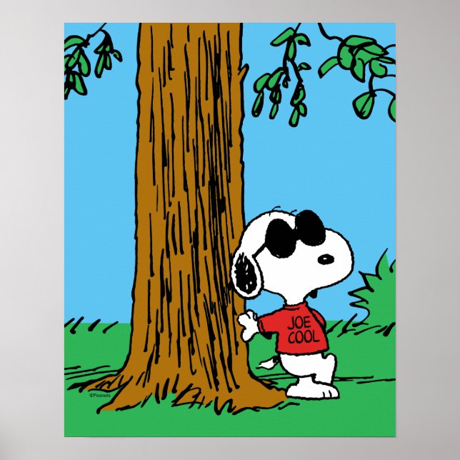 Snoopy "Joe Cool" stehend Poster (Vorne)