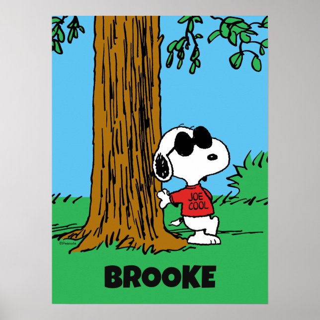 Snoopy "Joe Cool" stehend Poster (Vorne)