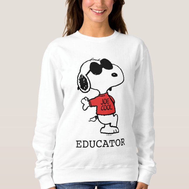 Snoopy "Joe Cool" Teacher Sweatshirt (Vorderseite)