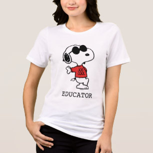 Snoopy "Joe Cool" Teacher Tri-Blend Shirt