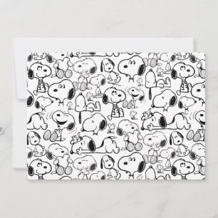 Snoopy Lächeln Kichern Lachen Muster Karte