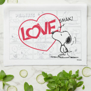 Snoopy "Liebe" Comic Strip Graphic Geschirrtuch
