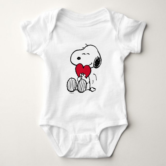 Snoopy | Little Sweetheart Baby Bodysuit Strampler (Vorderseite)