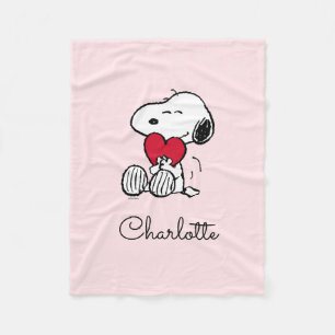 Snoopy Little Sweetheart Baby Fleece Decke